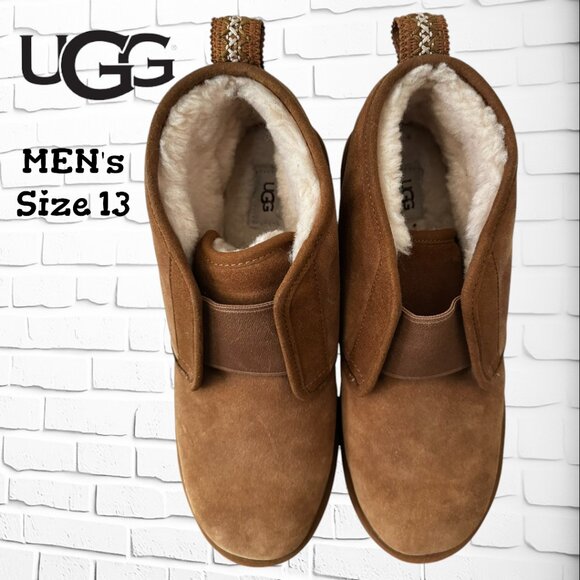 MENS UGG SHEEPSKIN BOOTIE SIZE 13 NWOT - Picture 1 of 12